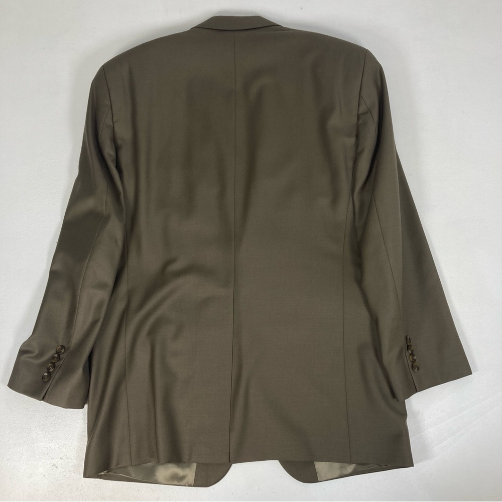 Chaps by Ralph Lauren Blazer Jacket Sz 40 R Wool / Cashmere Beige Made Canada - Picture 2 of 13